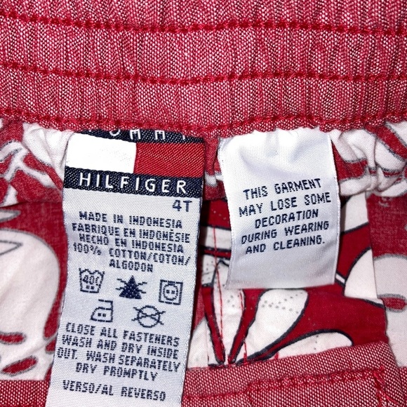 5/$20 Tommy Hilfiger 4t skort red white Hawaiian tropical print - Picture 4 of 6